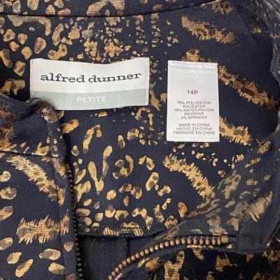 ALFRED DUNNER - FUN PRINT WOMENâ€™S JACKET - SIZE 14 P