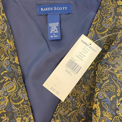 NWT - KAREN SCOTT - PROFESSIONAL VEST - SIZE L