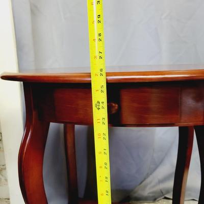EXQUISITE OVAL WOOD ACCENT TABLE