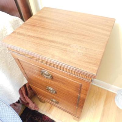 Vintage Solid Wood Bedside Dresser