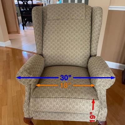 Lot 339. Petite Recliner - Like New