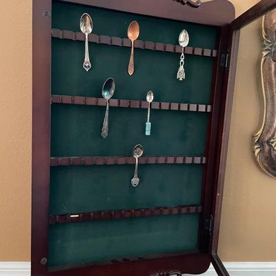 Lot 332.5  Spoon Collection Display Box