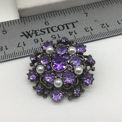 Pretty Purple Brooch