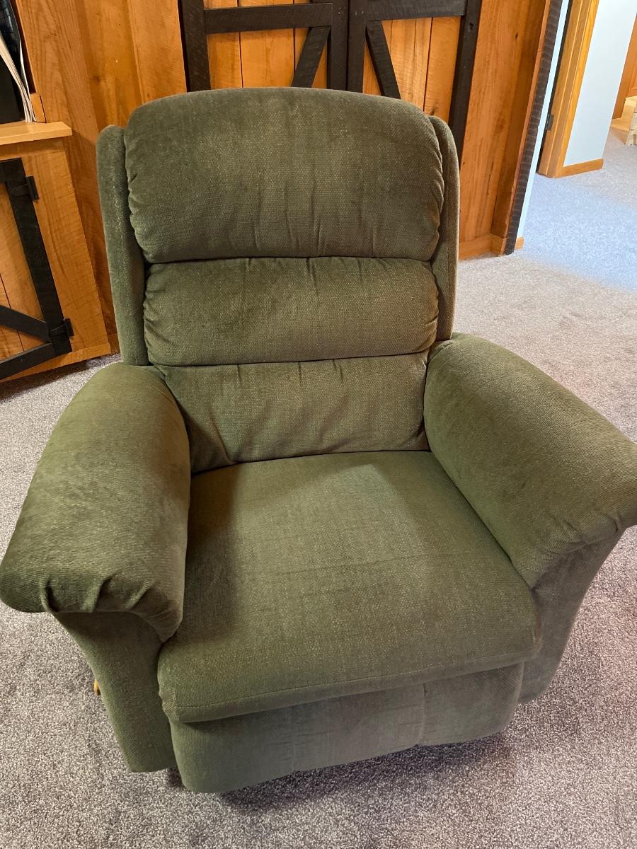 BL48 Green Lazy Boy Swivel Rocker Recliner