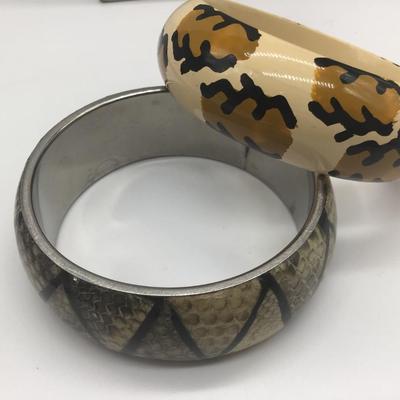 Snake and Leopard Bangles