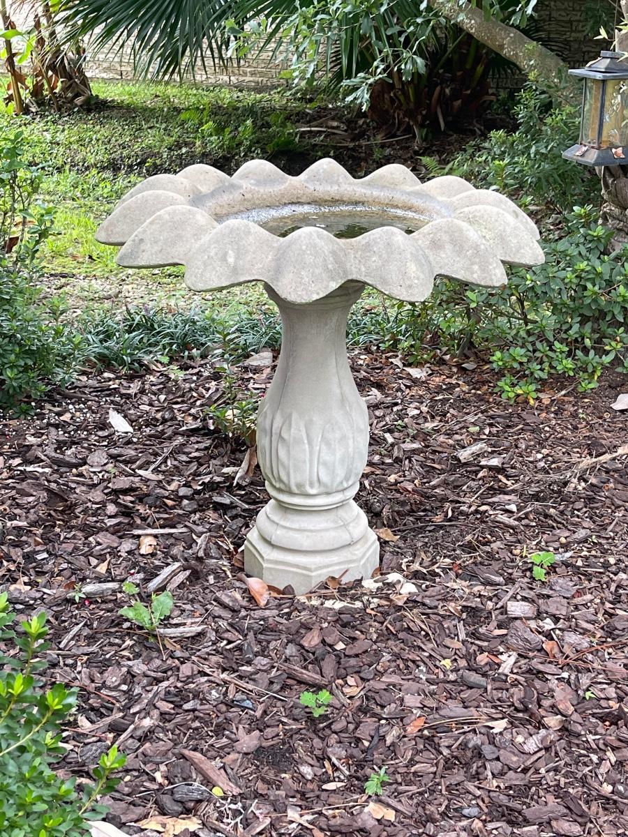 Cement Bird Bath
