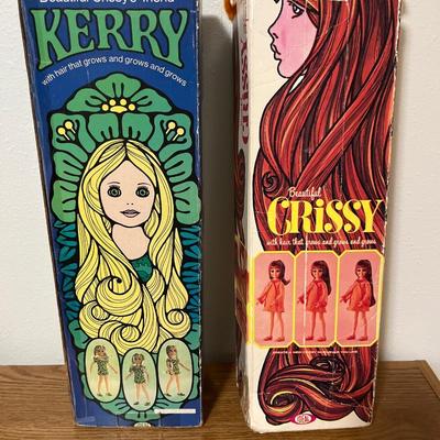 B80- Vtg Crissy & Kerry Dolls