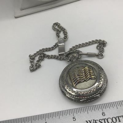 Pocket watch and Chain. Tested working Perfectly
