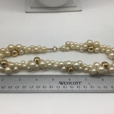 Vintage Trafari Beaded Necklace