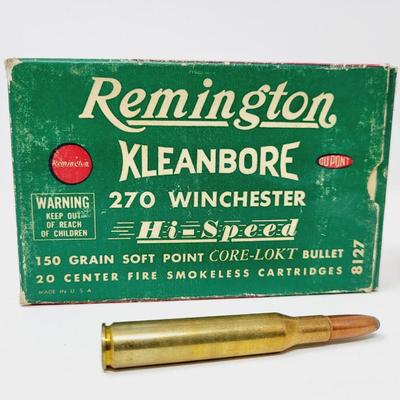 REMINGTON KLEANBORE 270 WINCHESTER AMMO