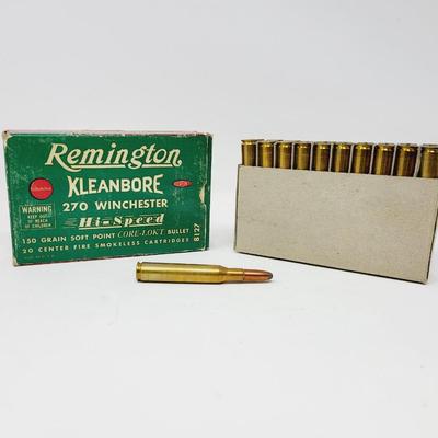 REMINGTON KLEANBORE 270 WINCHESTER AMMO