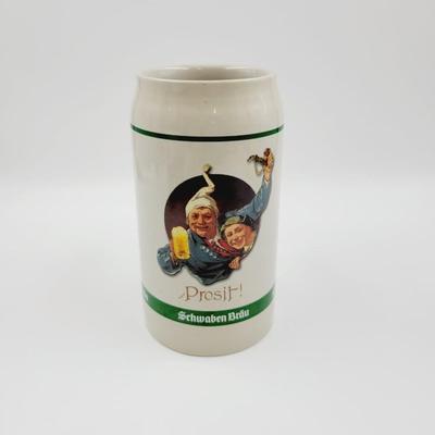 SCHWABEN BRAU PROSIT! STONEWEAR STEIN 1 LITER