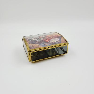 LOVELY VINTAGE ENESCO MUSIC TRINKET BOX