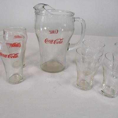 Coca Cola Pitcher & Glasses