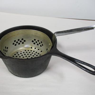 Cast Iron Deep Fryer With Basket