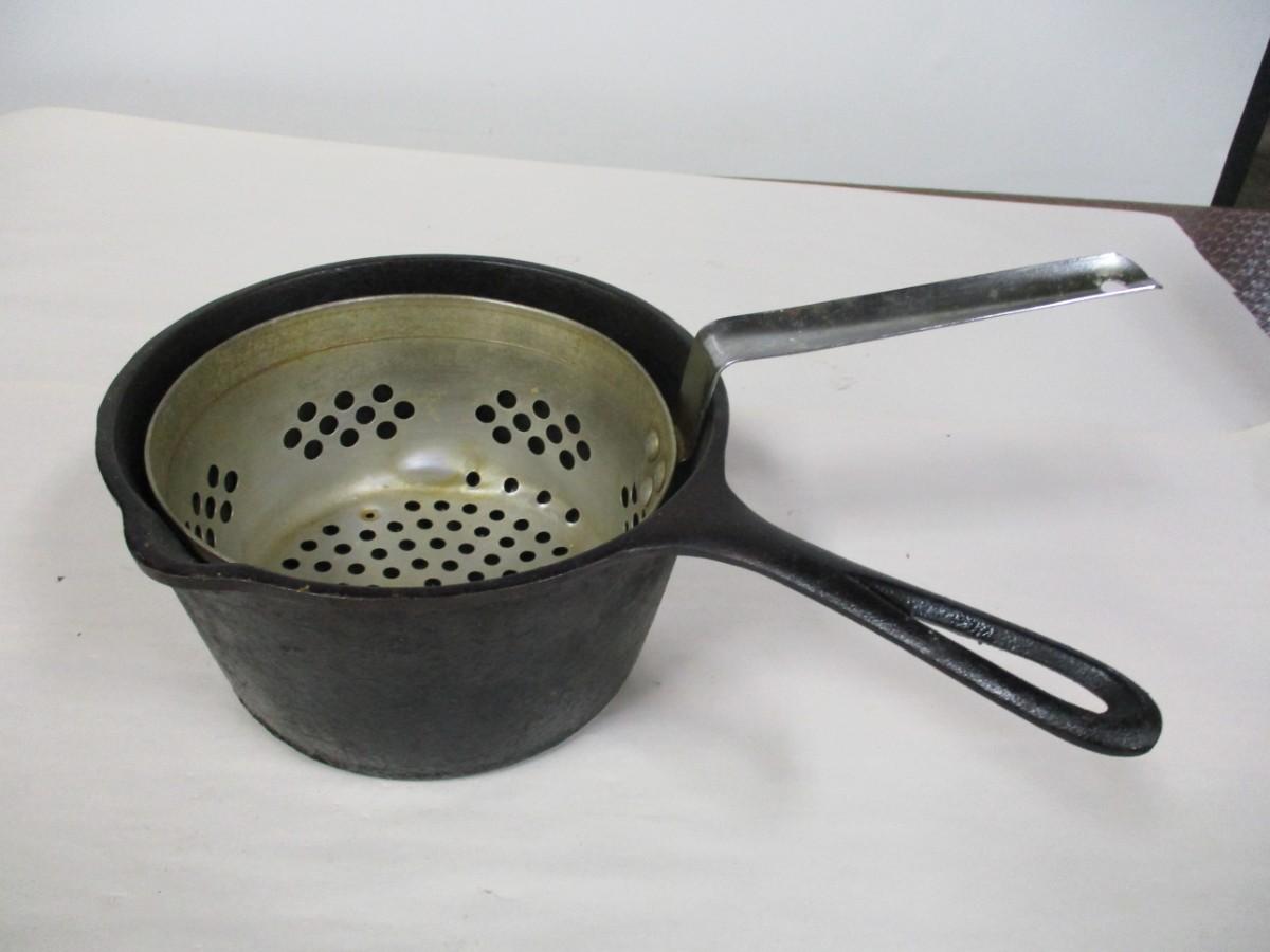 Cast Iron Deep Fryer With Basket