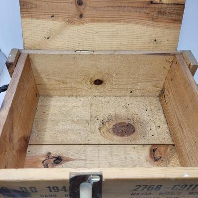 WOODEN HEAVY GRENADE BOX - EMPTY