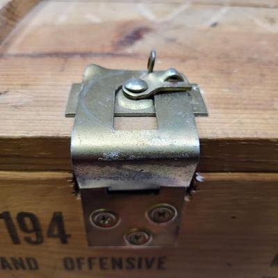 WOODEN HEAVY GRENADE BOX - EMPTY