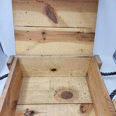 WOODEN HEAVY GRENADE BOX - EMPTY