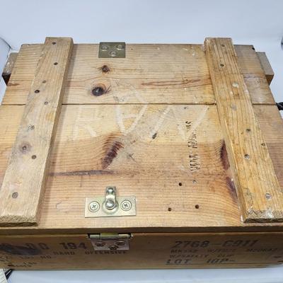 WOODEN HEAVY GRENADE BOX - EMPTY