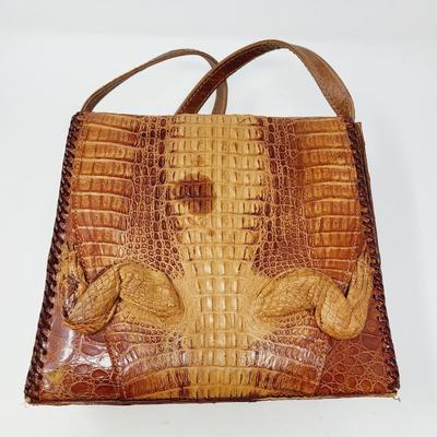 VINTAGE REAL ALLIGATOR PURSE