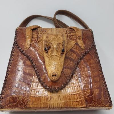 VINTAGE REAL ALLIGATOR PURSE