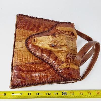 VINTAGE REAL ALLIGATOR PURSE