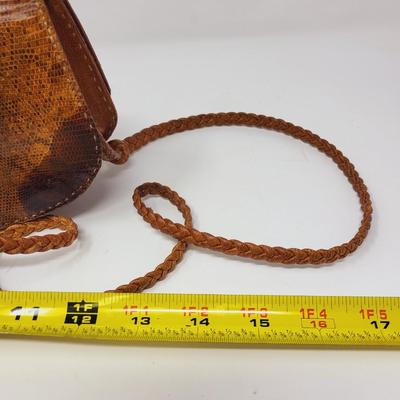 VINTAGE LIZARD SKIN SHOULDER PURSE