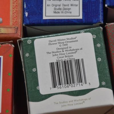 17 David Winter Christmas Ornaments
