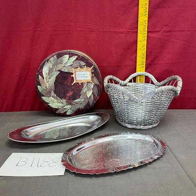 Silver basket/trays