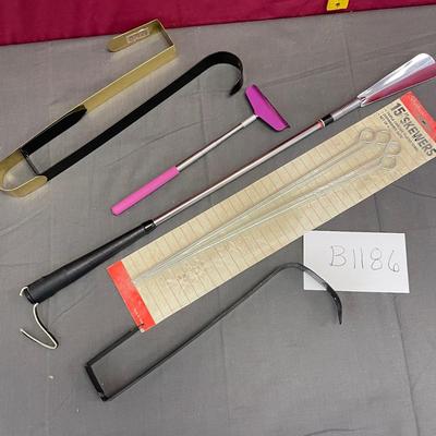 Skewers/shoe horn/wreath hangers