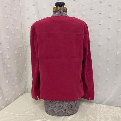 JM COLLECTION - WOMENâ€™S ZIP UP TOP - SIZE 14P