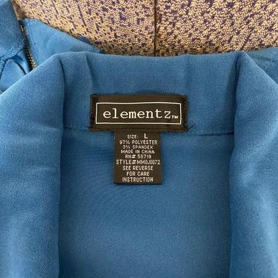 ELEMENTZ - CUTE WOMENâ€™S ZIP UP TOP - SIZE L