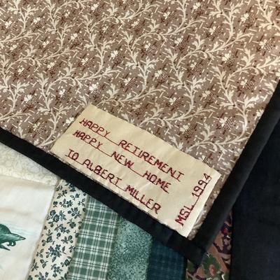 E1223 Handmade Duck and Sewing machine Quilts by Diane Miller