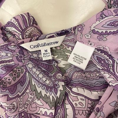 CROFT & BARROW - 2 PIECE WOMENâ€™S BLOUSE SET - SIZE M