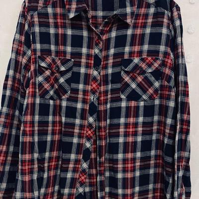 JOE BOXER - PLAID BUTTON UP SHIRT - SIZE XL