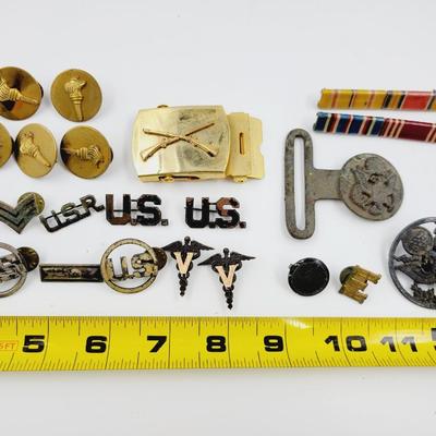VINTAGE MILITARY UNIFORM EMBELLISHMENTS ASSORTMENT
