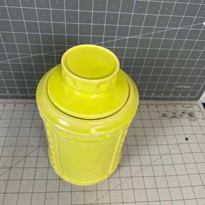 MCM Chartreuse Cookie Jar or Canister 