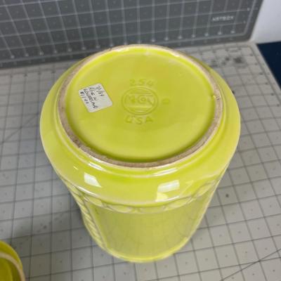 MCM Chartreuse Cookie Jar or Canister 