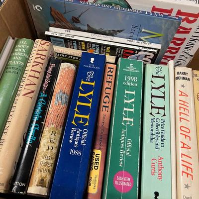 3 Trays of mixed Books in 1 LOT , Novels, Self Help, How to Guides, Biographies 