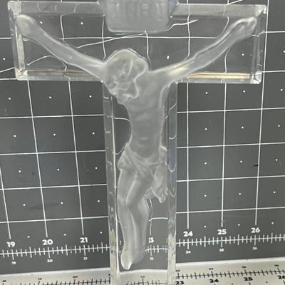 Lead Crystal Crucifix 