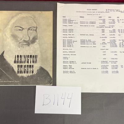 History of Arrington Heights and cemetery plot