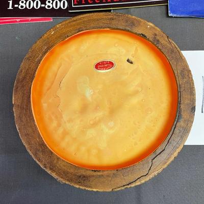 Travel brochures and ash tray