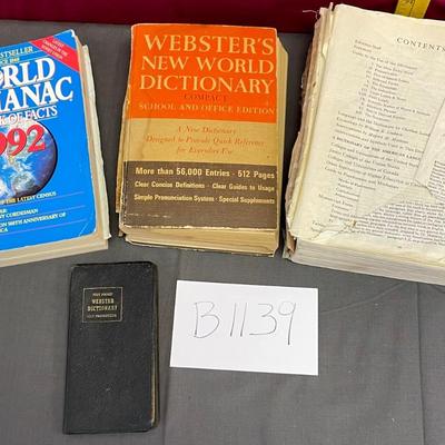 Dictionaries/world almanac
