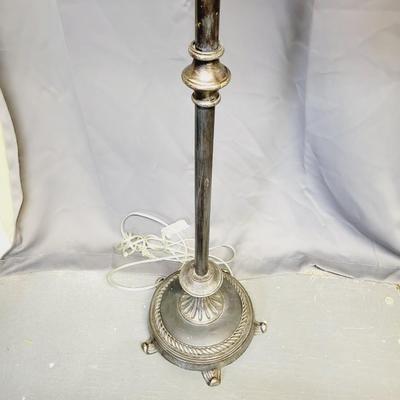 ELEGANT FLORAL PULL CHAIN FLOOR LAMP