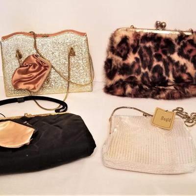 Lot #56  Lot of 4 Vintage Evening Bags - good condition