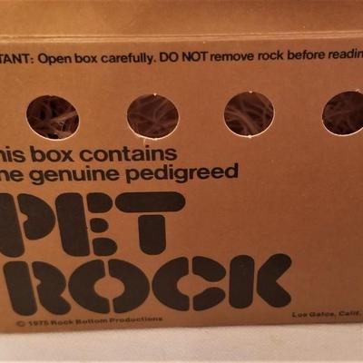 Lot #60  Vintage 1970's Pet Rock - Complete