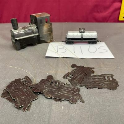 Train wind chime and car