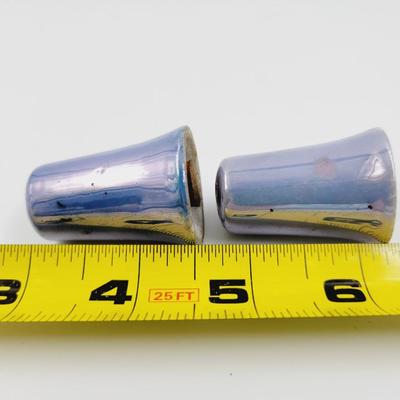 VINTAGE LUSTER FLOWER SALT & PEPPER SHAKERS