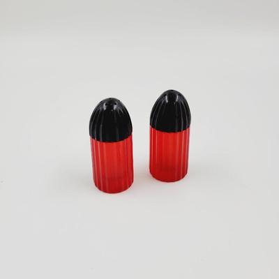 VINTAGE RUBY RED SALT & PEPPER SHAKERS